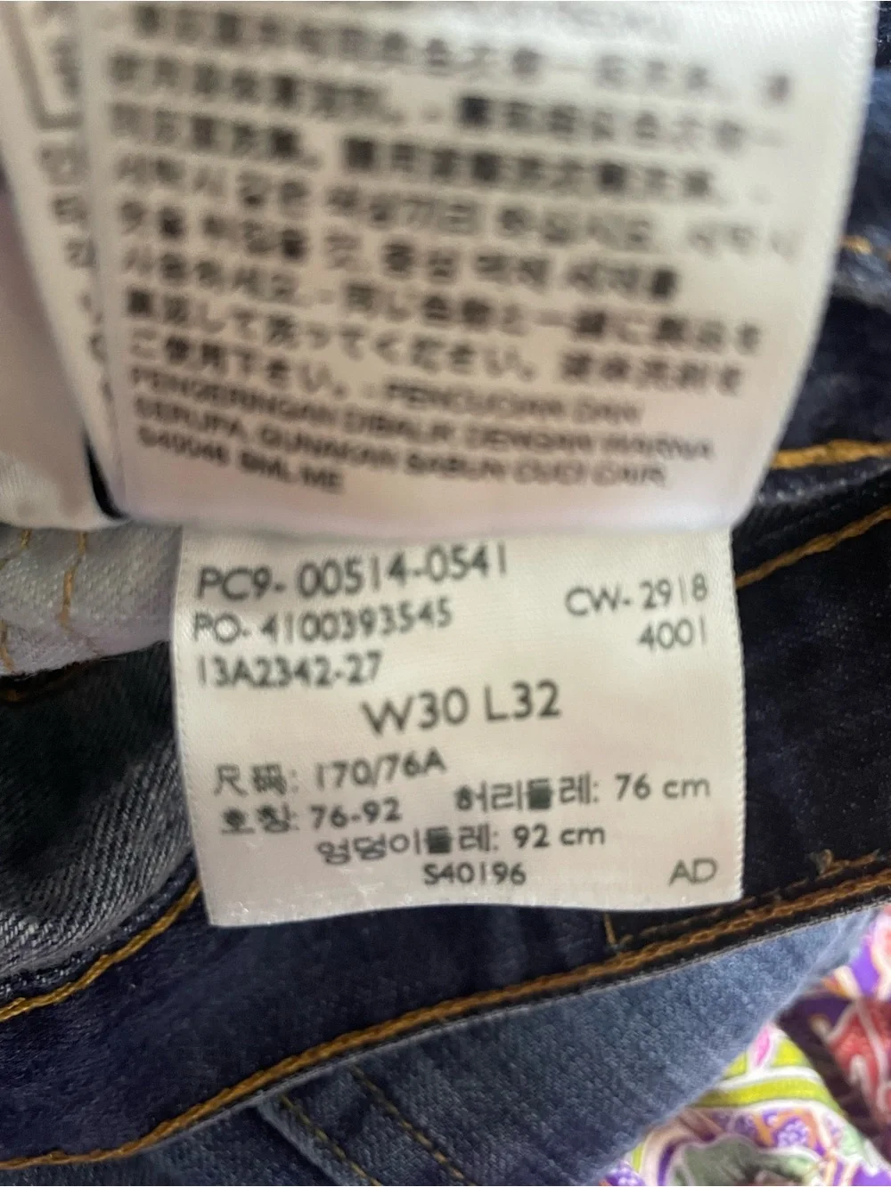 Levi’s 514 Straight Fit Jeans Men’s W30 L32 Med Wash 100% Cotton WaterLess-Work